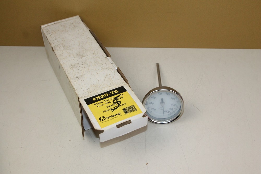 Sid Harvey's Stack Thermometer 200-1000°F N29-76 NOS (loc:H)