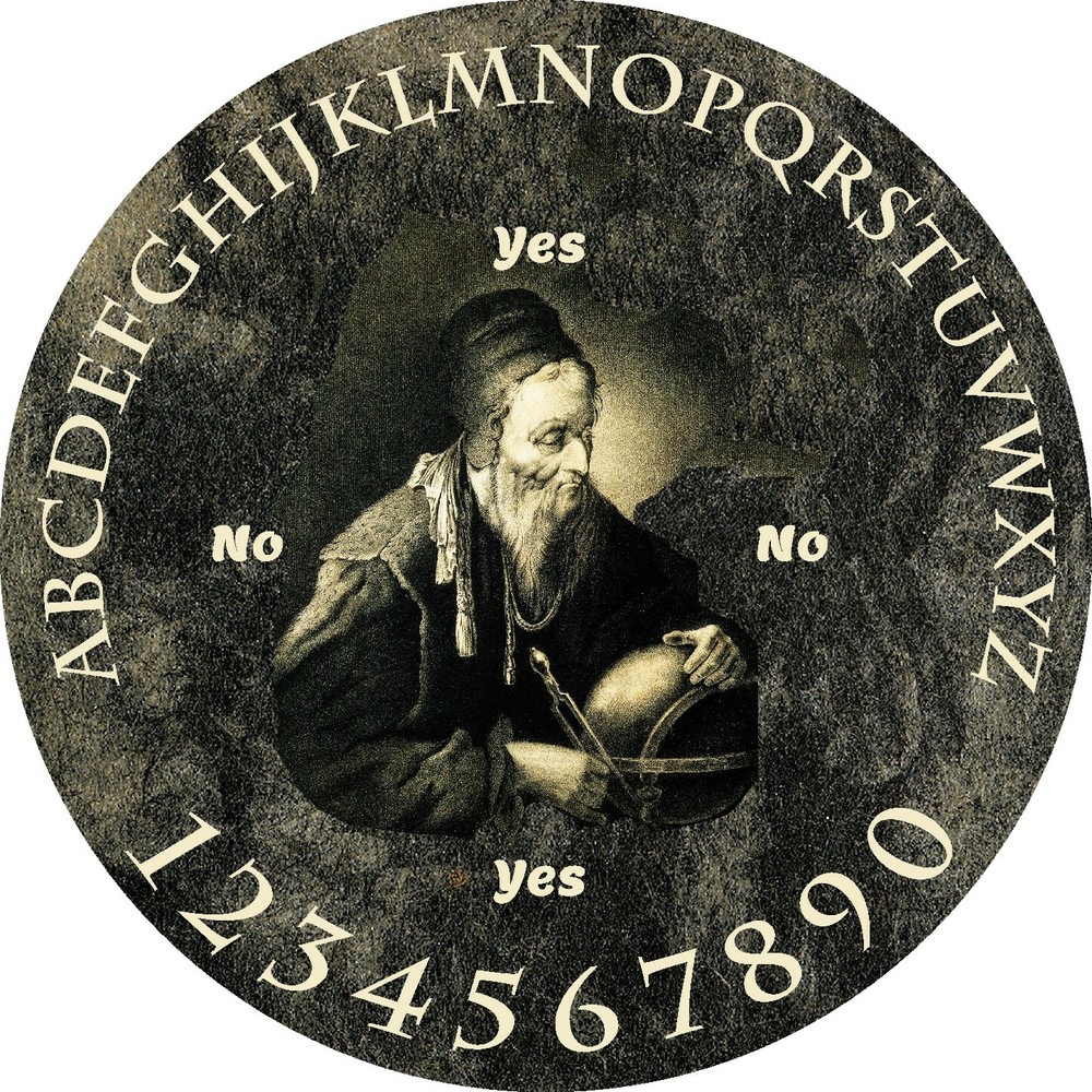 5" Pendulum Board - Dowsing Divination Message Board "Nostradamus"