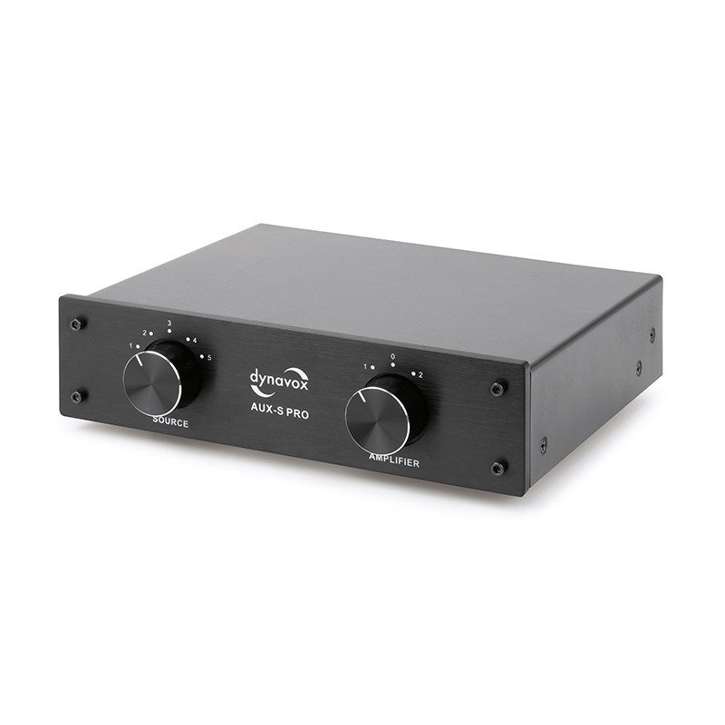 DYNAVOX AUX-S PRO Black Input Extension Switcher 5 RCA Inputs