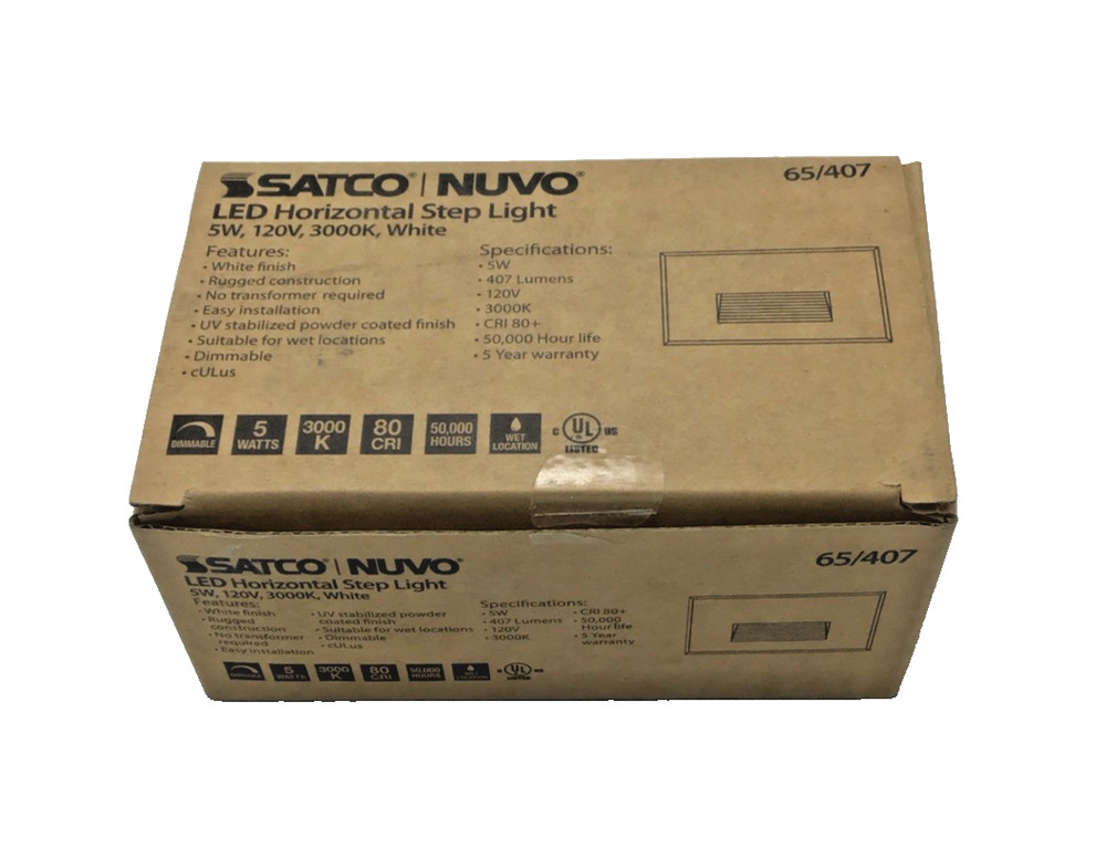 Nuvo Lighting 65/407 LED Horizontal Step Light ( White)