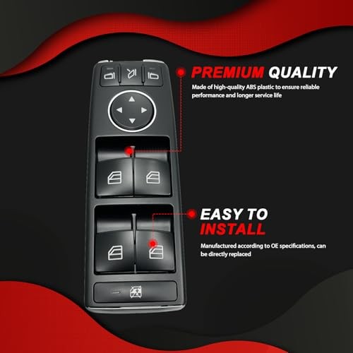 2049055402 Master Power Window Switch Button Front Driver Side Compatible with