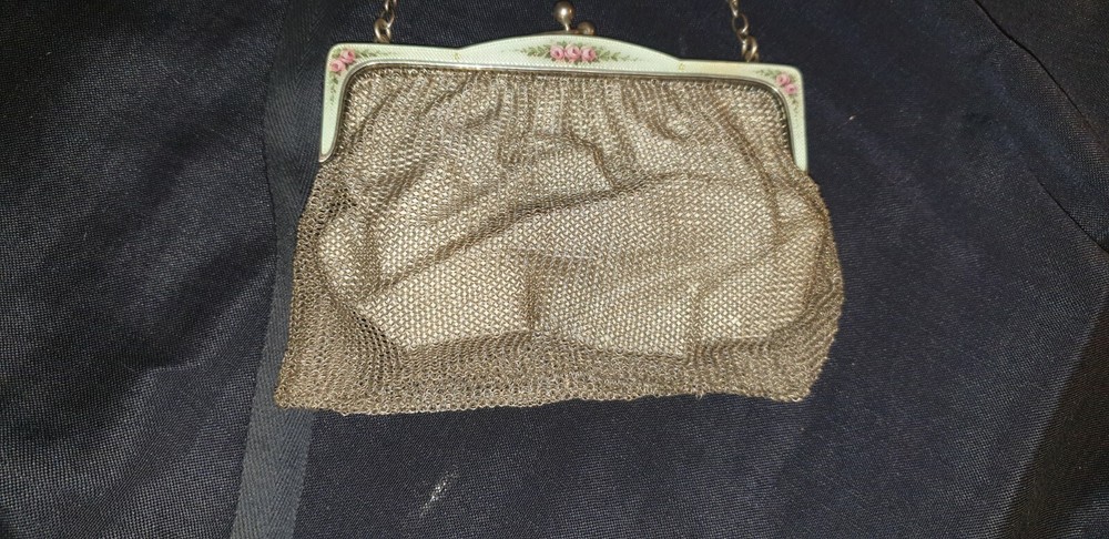Art-nouveau austrian silver theater handbag