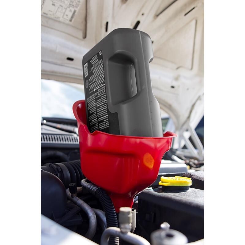 FloTools Giant QuickFill Red Plastic 12.5 " Funnel Ideal For Large Container 1pc