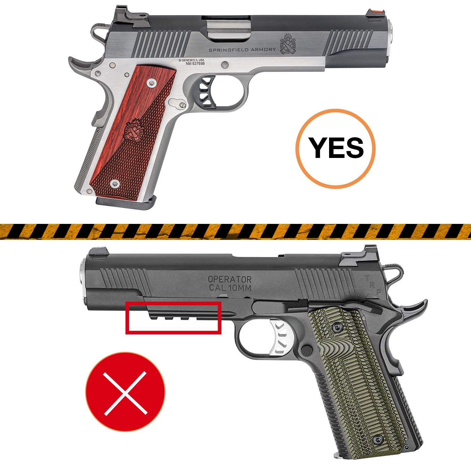 OWB Holster for Colt 1911/Elite Force 1911/Kimber 1911/Rock Island Armory 1911