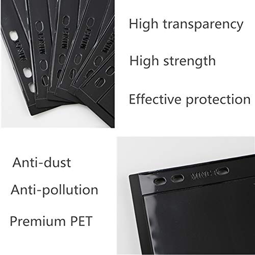 20 Sheet Stamp Pages, 1 Rows Pages for Stamp Collectors, 9-Hole 1 Pockets