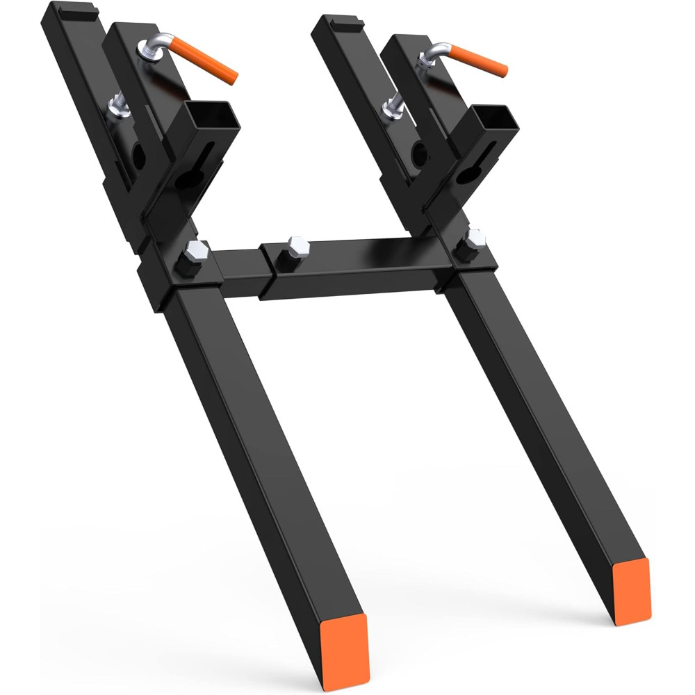 Clamp On Pallet Fork Tractor Forks Adjustable Stabilizer Bar Tractor Bucket Fork
