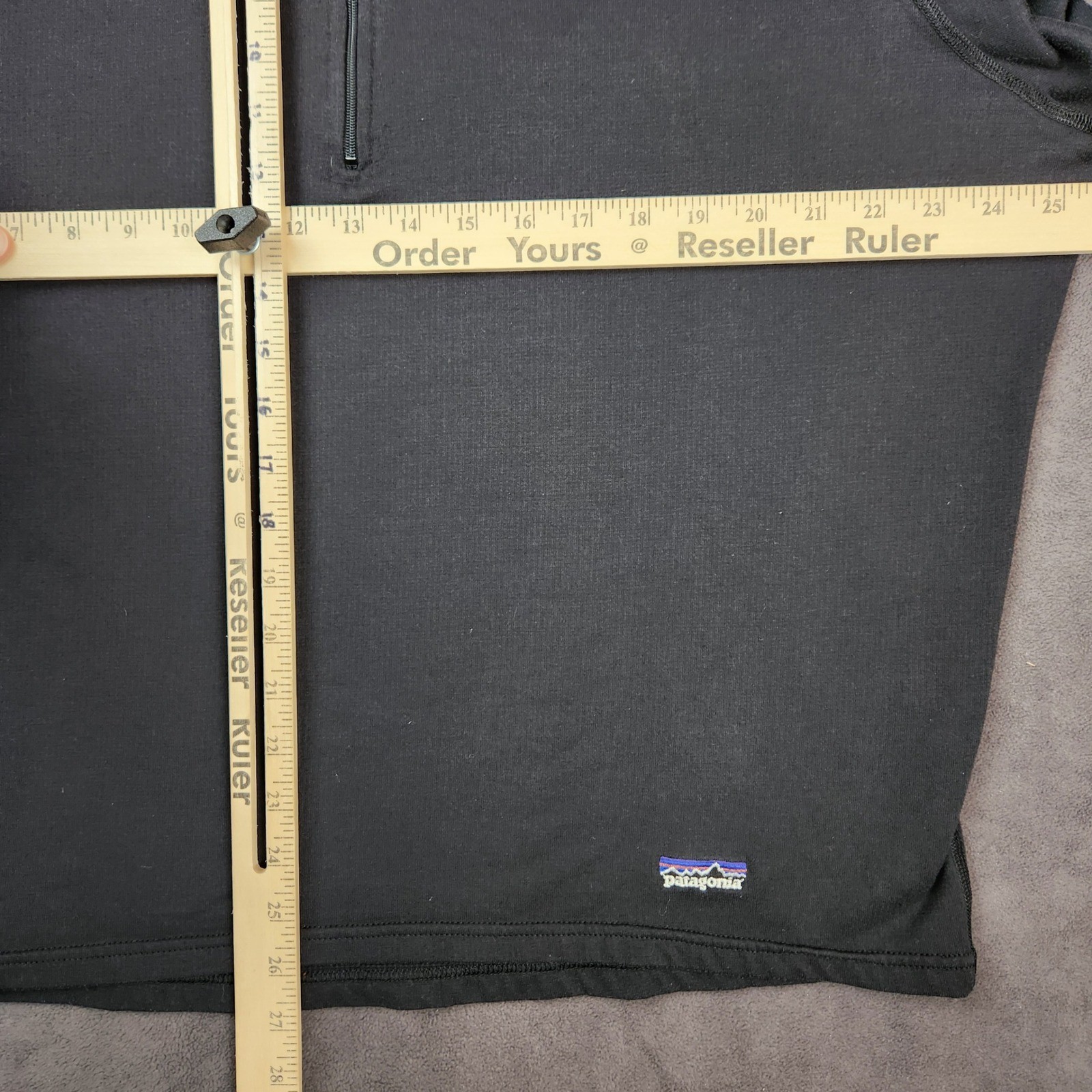 Vintage Patagonia Regulator 1/4 Zip Base Layer Mens XL Black Long Sleeve 90s USA