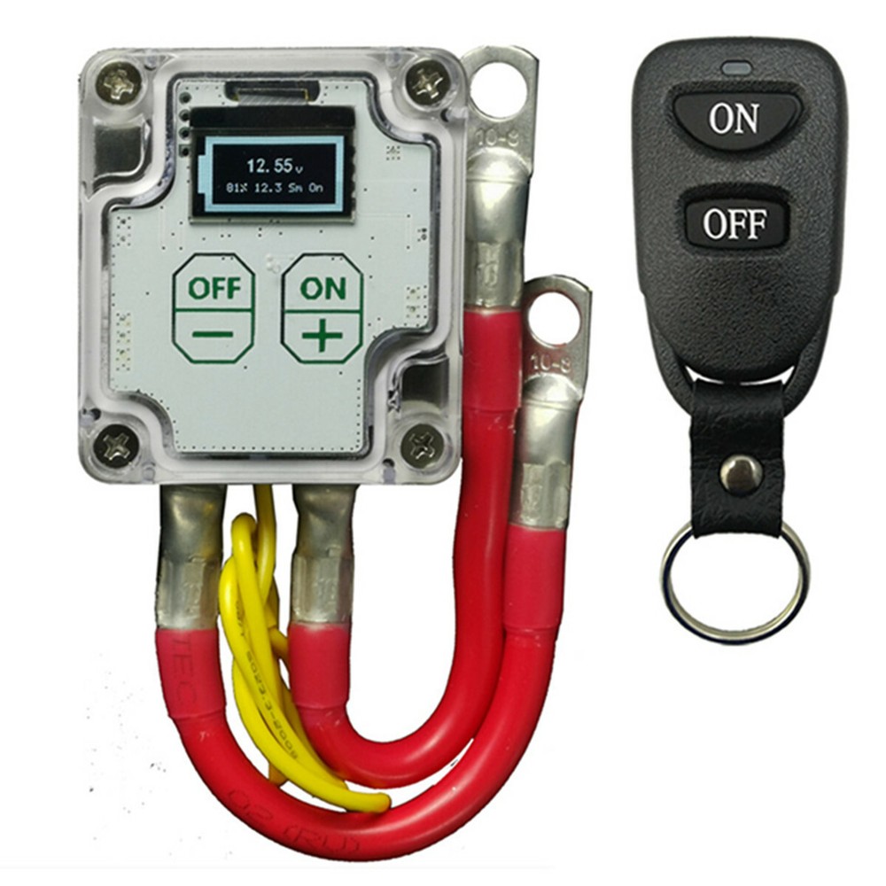 Wireless Remote Control Car Battery Disconnect Power Cut Off Switch Isolator 12V