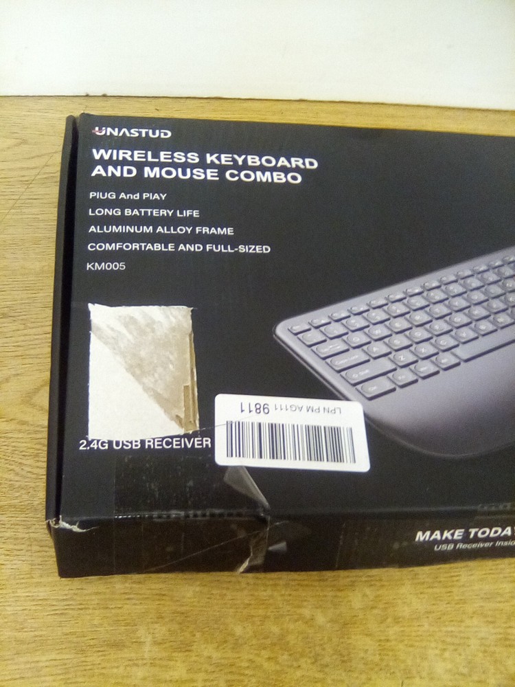 Unastud Wireless Keyboard And Mouse Combo 2.4G USB Receiver