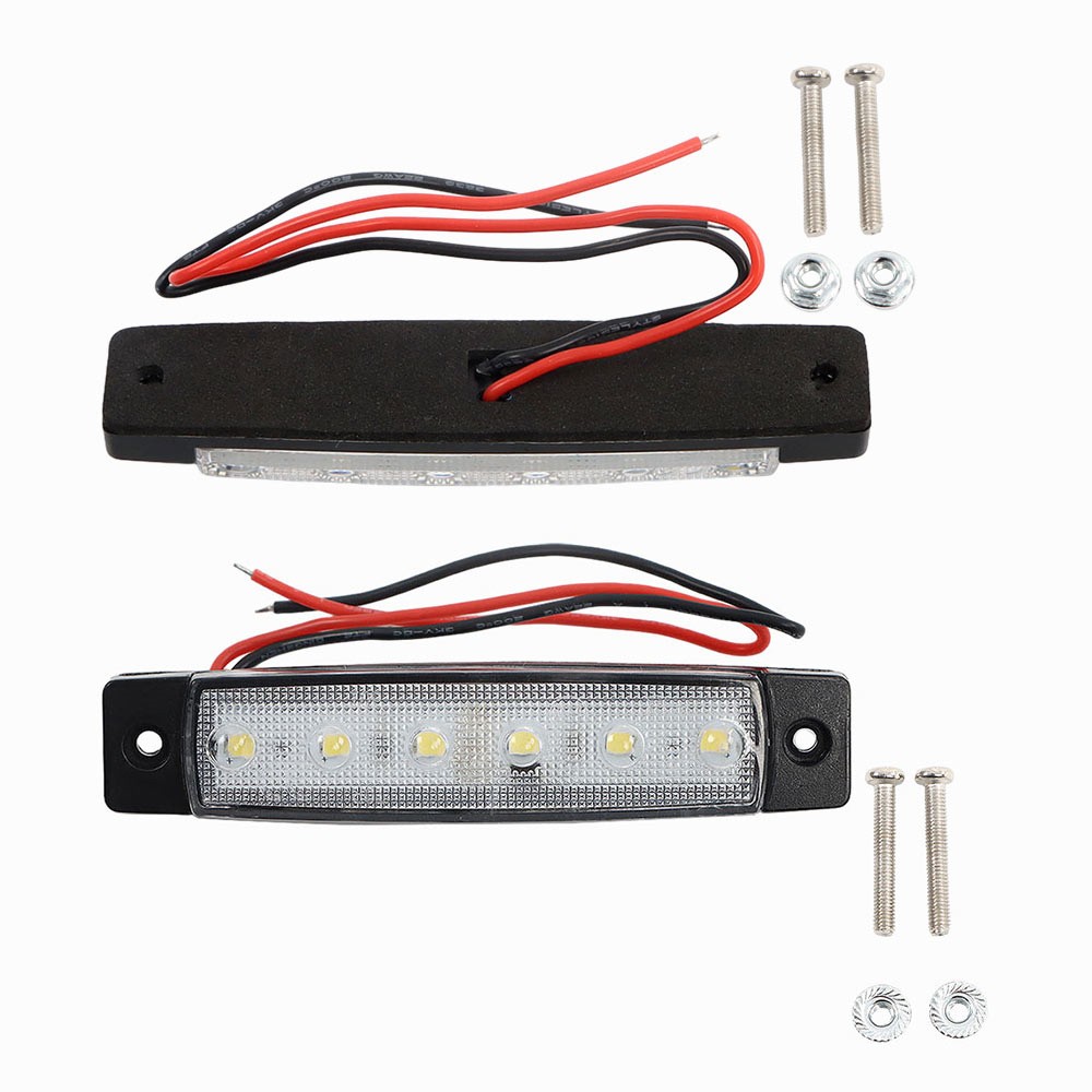 10Pack Marine Boat LED Deck Courtesy Lights Waterproof White Stern Transom Light