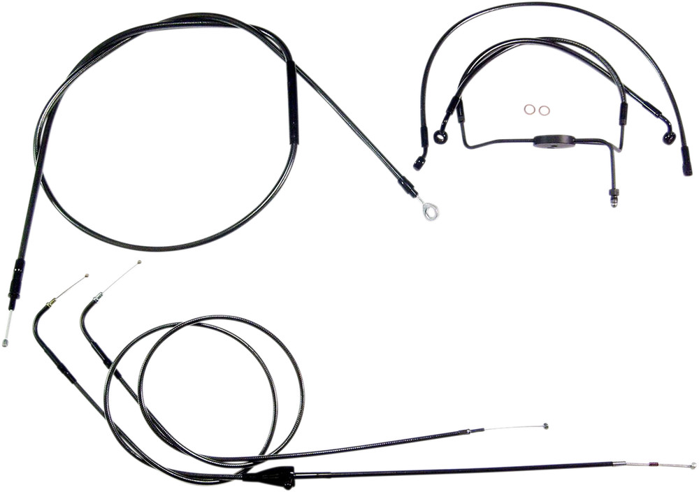 MAGNUM SHIELDING Black Pearl™ Designer Handlebar Installation Kit - 10" - '07