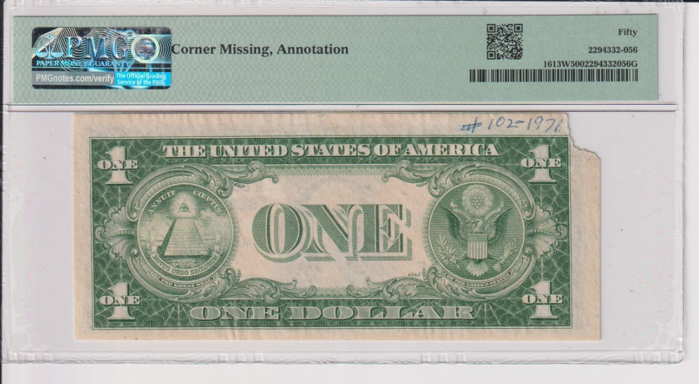 1935-D $1 Treasurer Autographed Silver Cert LOW SERIAL 61st Note Ever Printed