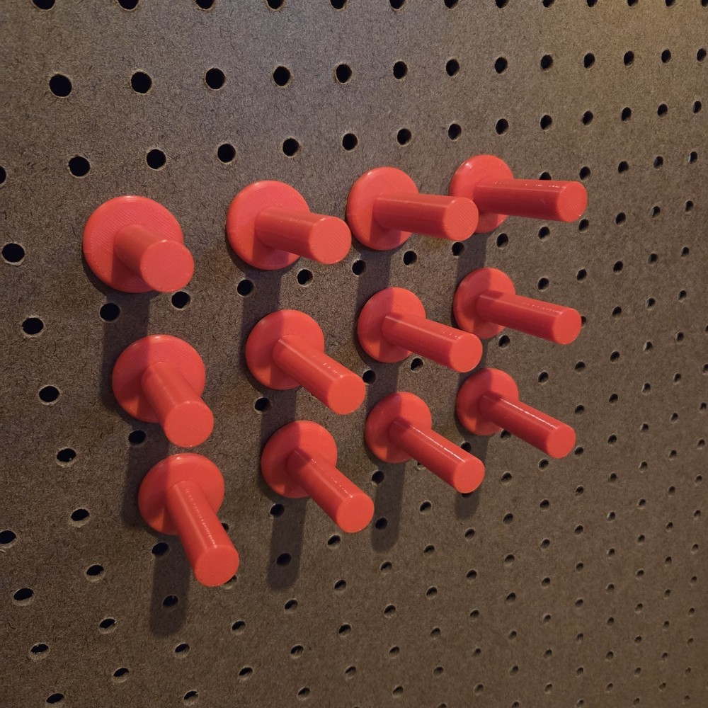 Peg Board Hooks Red Post Hook x12 NUPEG