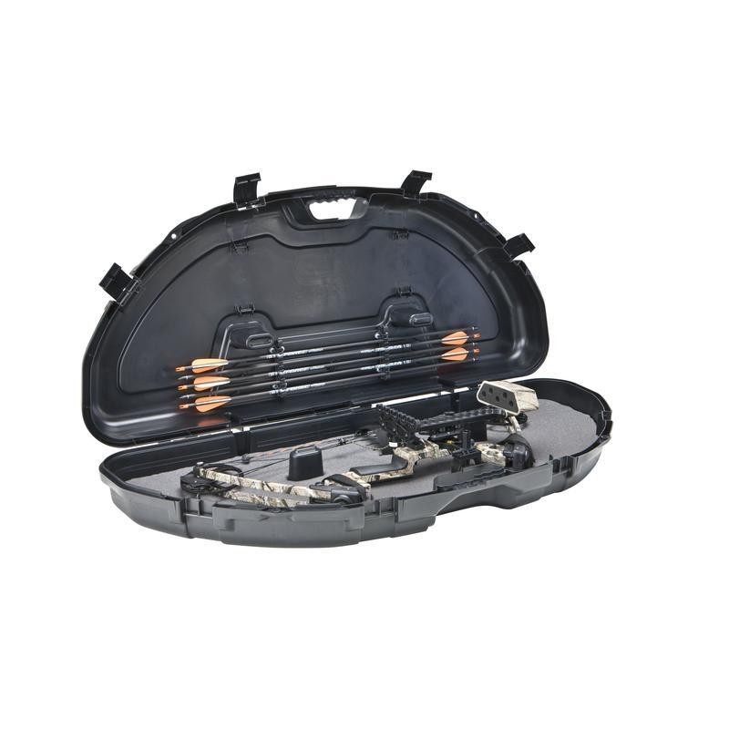 Lockable Compact Bow Case Padded Storage For Compound Bows 5 Arrow Capacity New