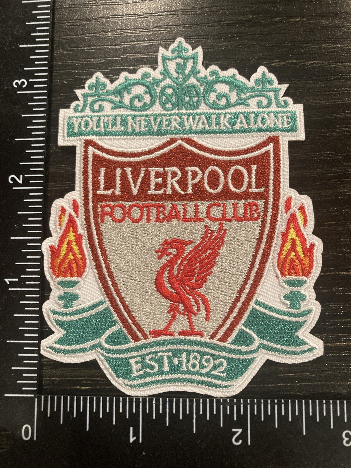 LIVERPOOL IRON ON EMBORIDERED PATCH. EPL ENGLISH PREMIER LEAGUE SOCCER