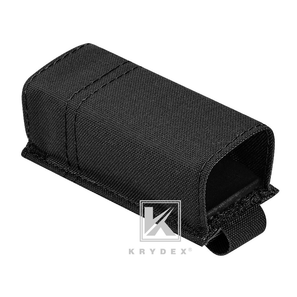 KRYDEX Tactical Double Stack Pistol Single Mag Pouch Belt / MOLLE Mounted Black