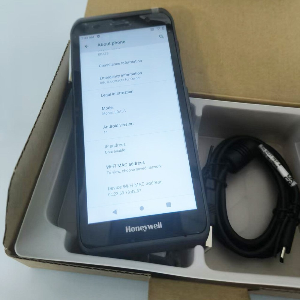 Honeywell EDA5S Android GMS Mobile Computer Barcode Scanner EDA5S-00AE31N21R