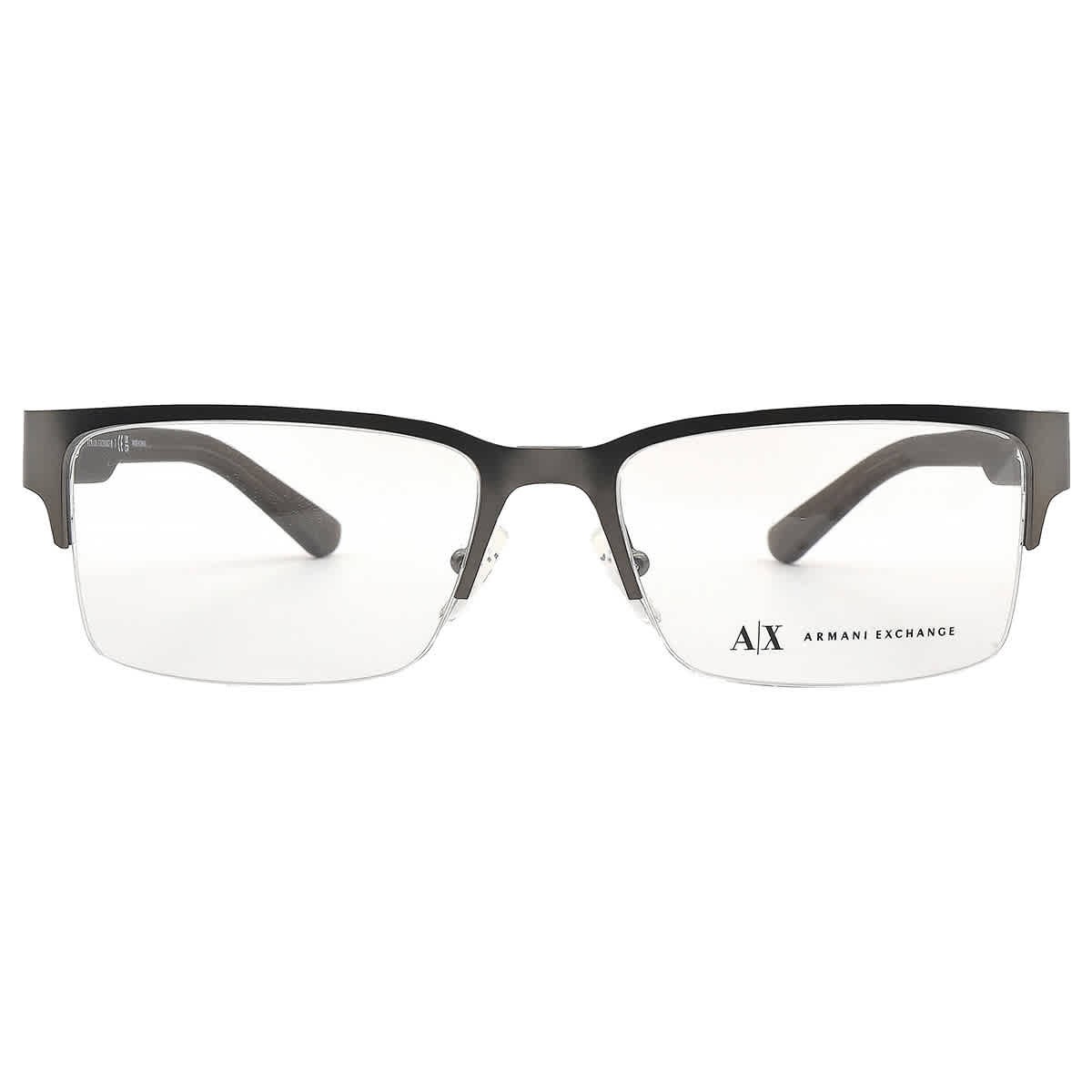 Armani Exchange Demo Rectangular Men's Eyeglasses AX1014 6060 53 AX1014 6060 53