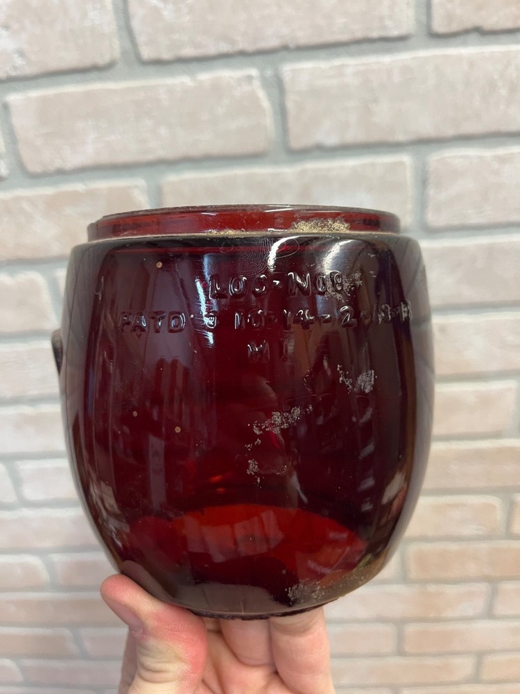 Dietz D-Lite Original Ruby Red Lantern Globe Replacement Part Loc-Nob H1
