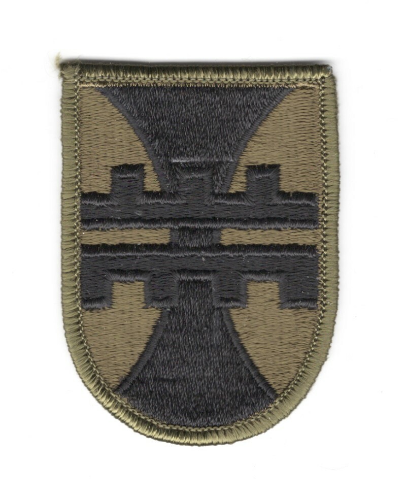 Army Patch: 412th Engineer Brigade - subdued, merrowed edge