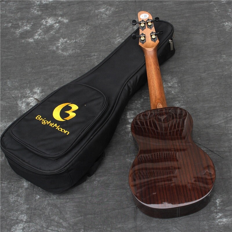 Bright Moon Solid Spruce Top Tenor Ukulele (Abalone Inlay)