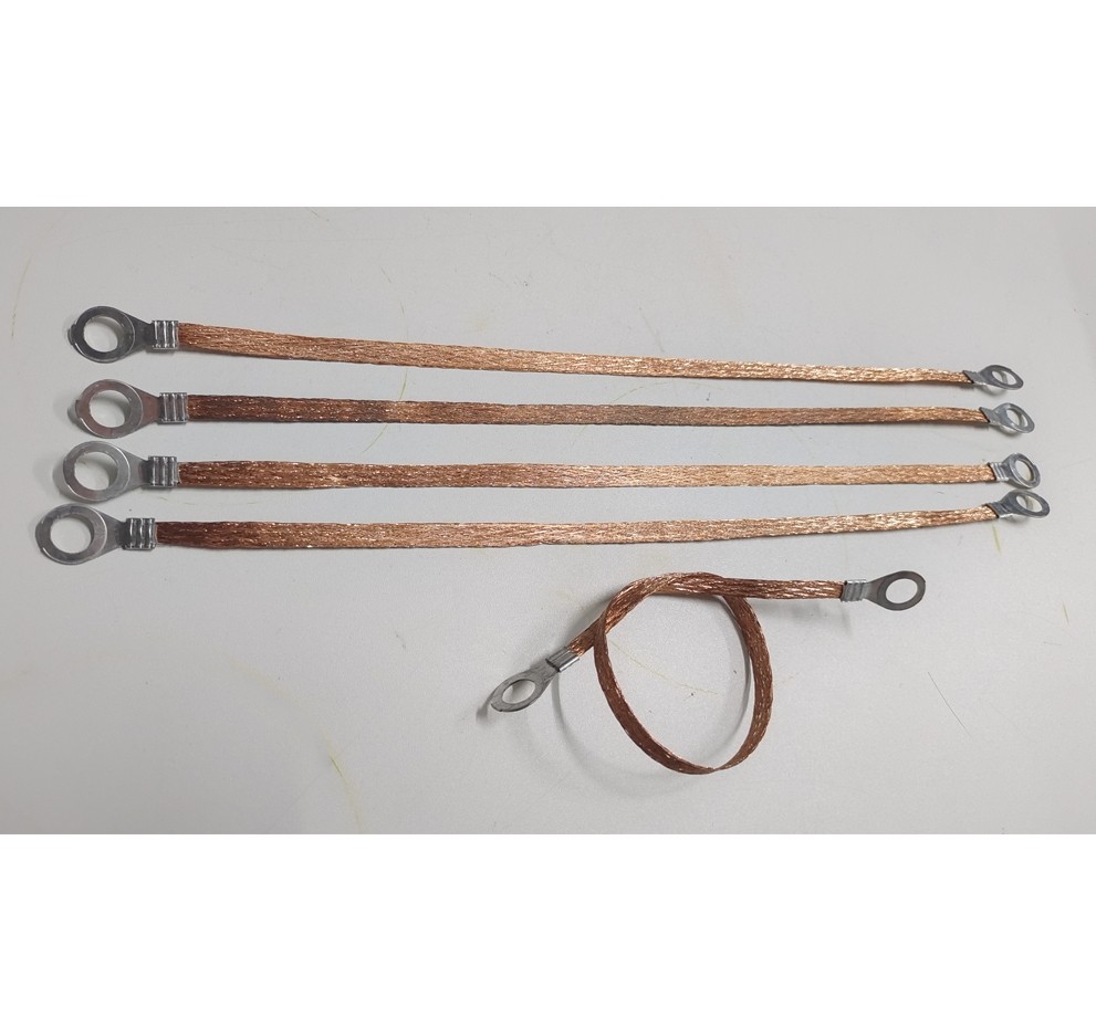 5x Engine Ground Strap Copper Cable Kit For Car Truck Firewall Engine Body Frame