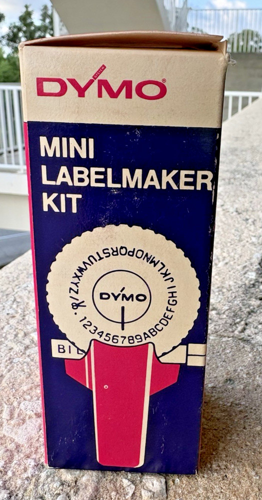 DYMO M-6 Mark VI Vintage Labelmaker Label Maker Blue Tested Working