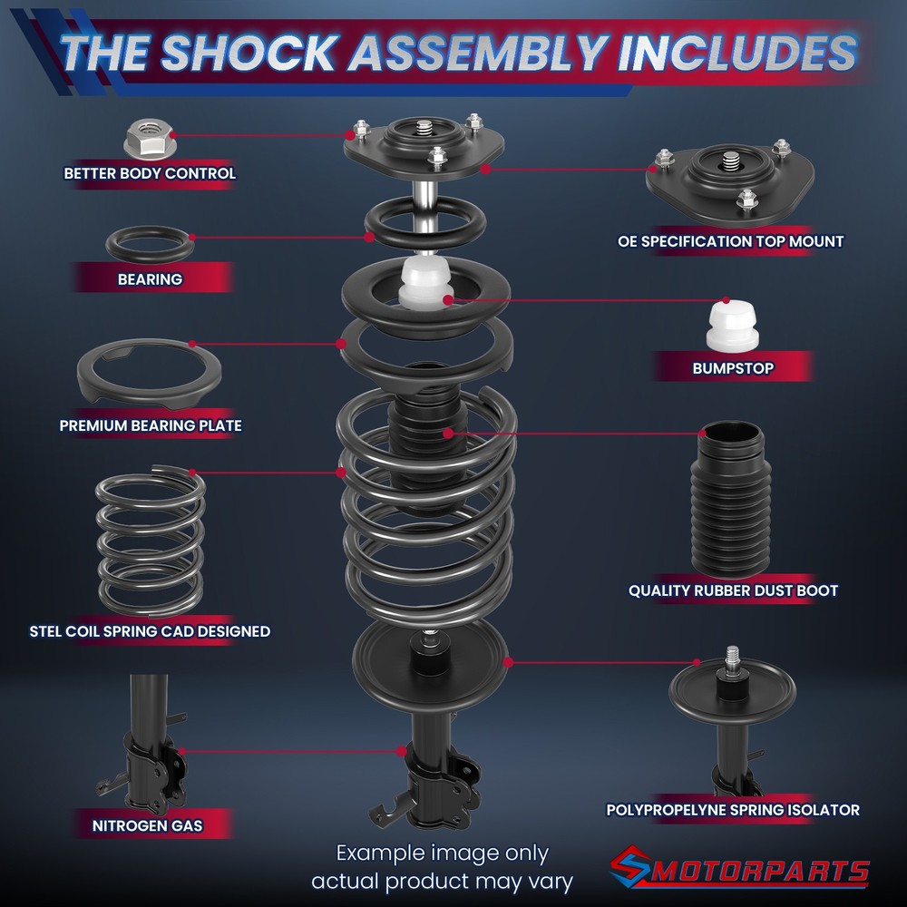Set(4) Front & Rear Quick Complete Strut-Coil Spring For 08-17 Mitsubishi Lancer