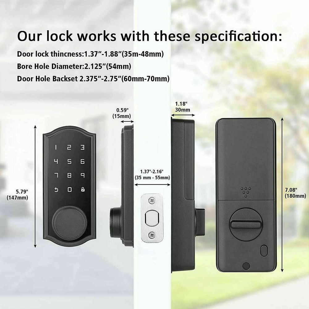 Rucoxo Smart Lock Keyless Entry Deadbolt Lock D-02