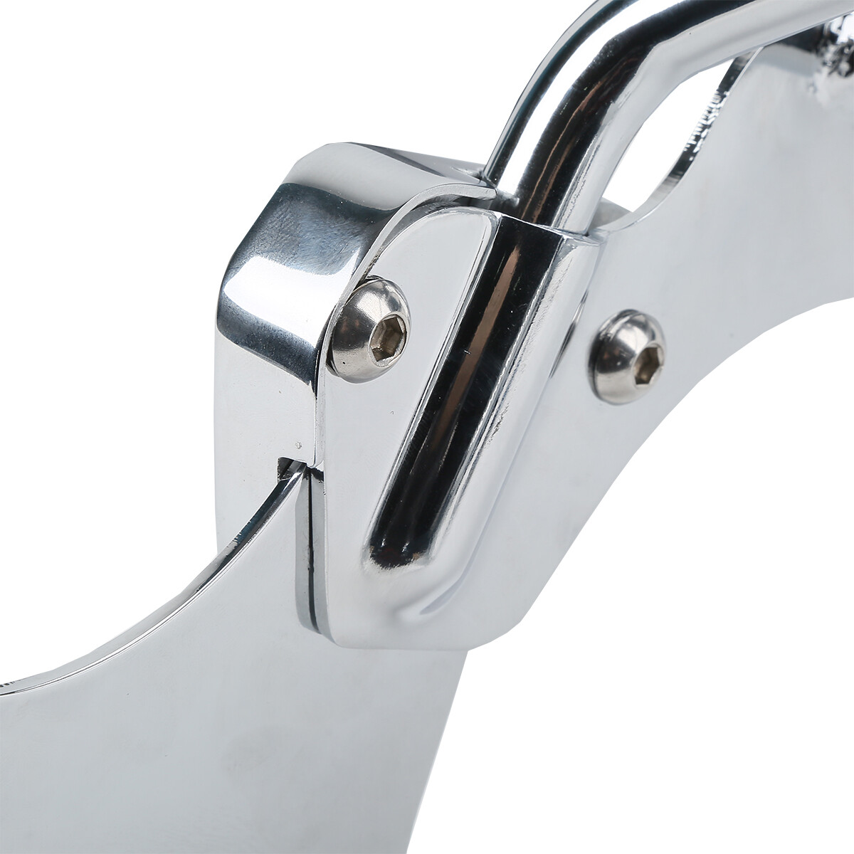 Chrome Backrest Sissy Bar Luggage Rack Docking Kit Fit For Harley Touring 97-08