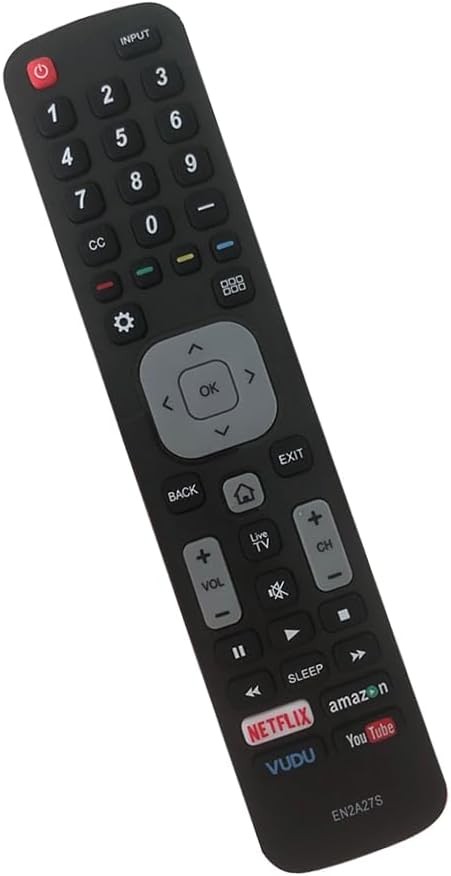 New Replacement Sharp TV Remote Control EN2A27S Compatible with Black, Grey