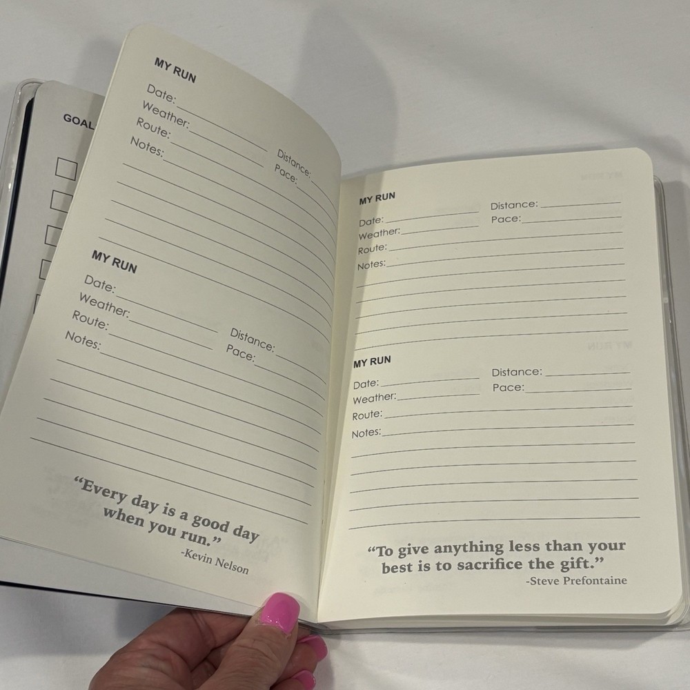 Gone For a Run Daily Running Log Planner Journal - Train Race Repeat #runlife