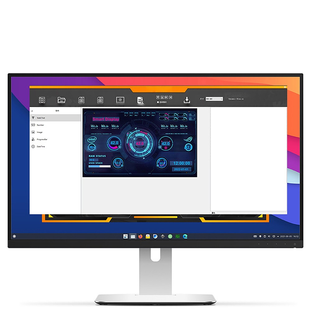 5Inch IPS Type C Secondary Screen for Computer CPU GPU RAM HDD Display 800*480