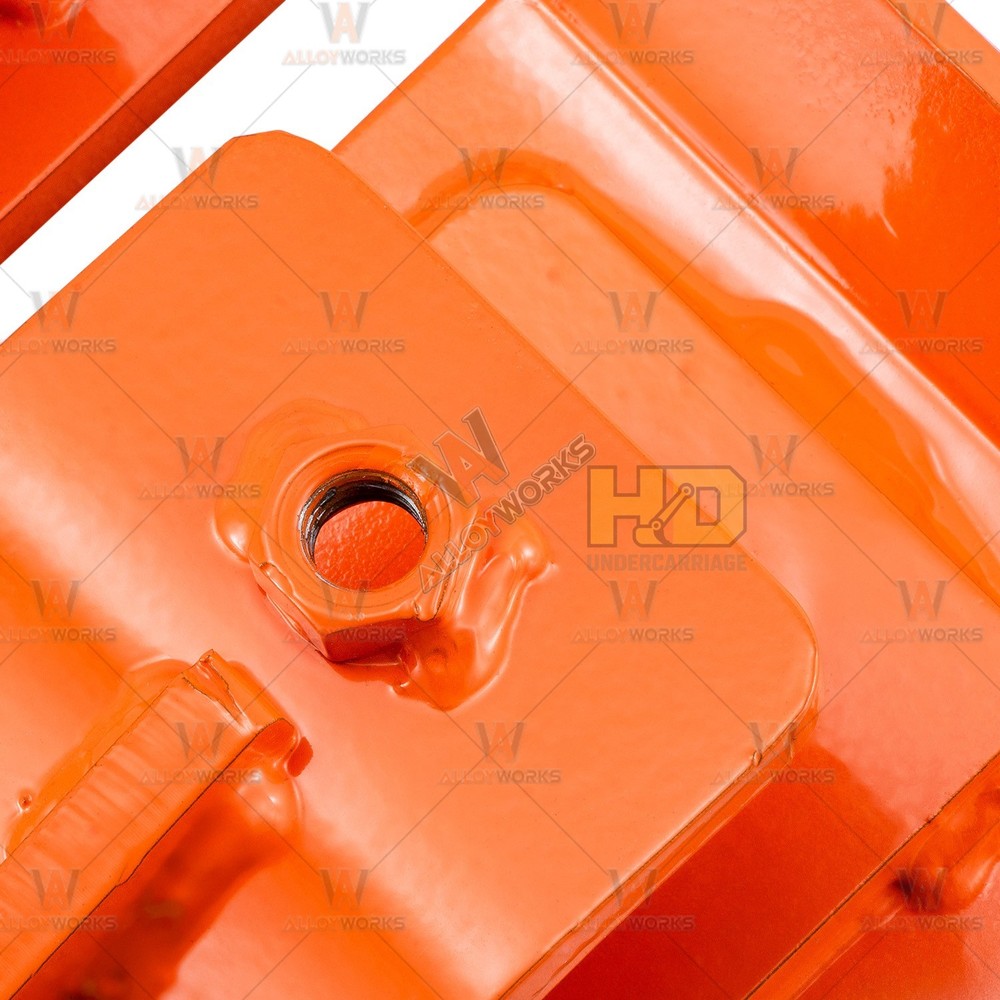 2x ORANGE Tractor Bucket Protector Ski Edge Tamer Protector Snow Removal