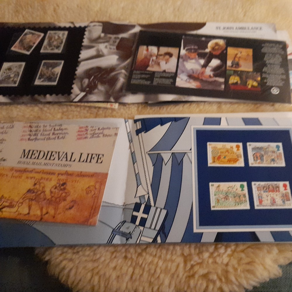 Stamp Bug Albums 1986 and 1987 Mostly Complete VGC