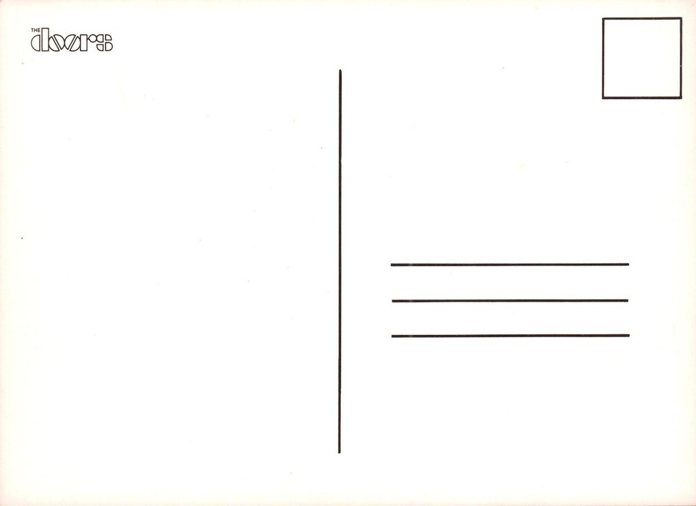 THE DOORS 1968 JIM MORRISON ORIGINAL HANDBILL / POSTCARD / FLYER / NMT 2 MINT