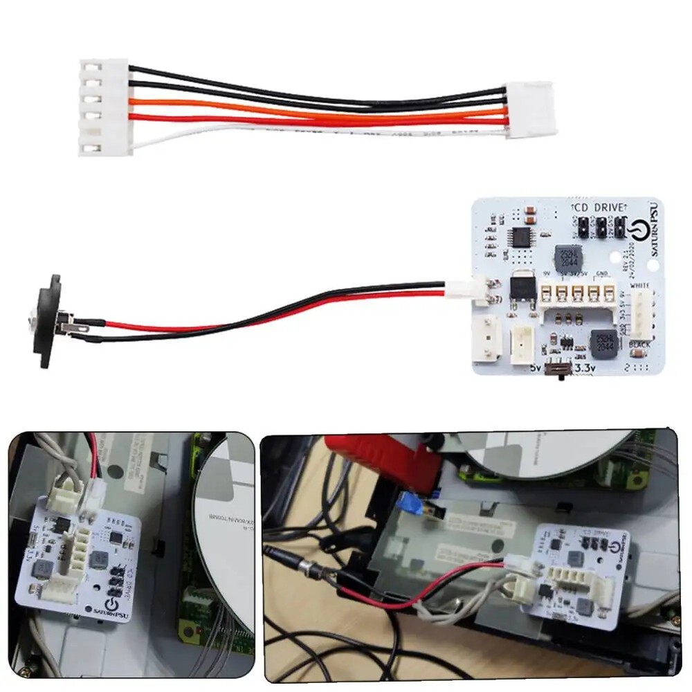 Game Console Power Supply Replacement w Plug Adapter Compatible with SEGA Saturn