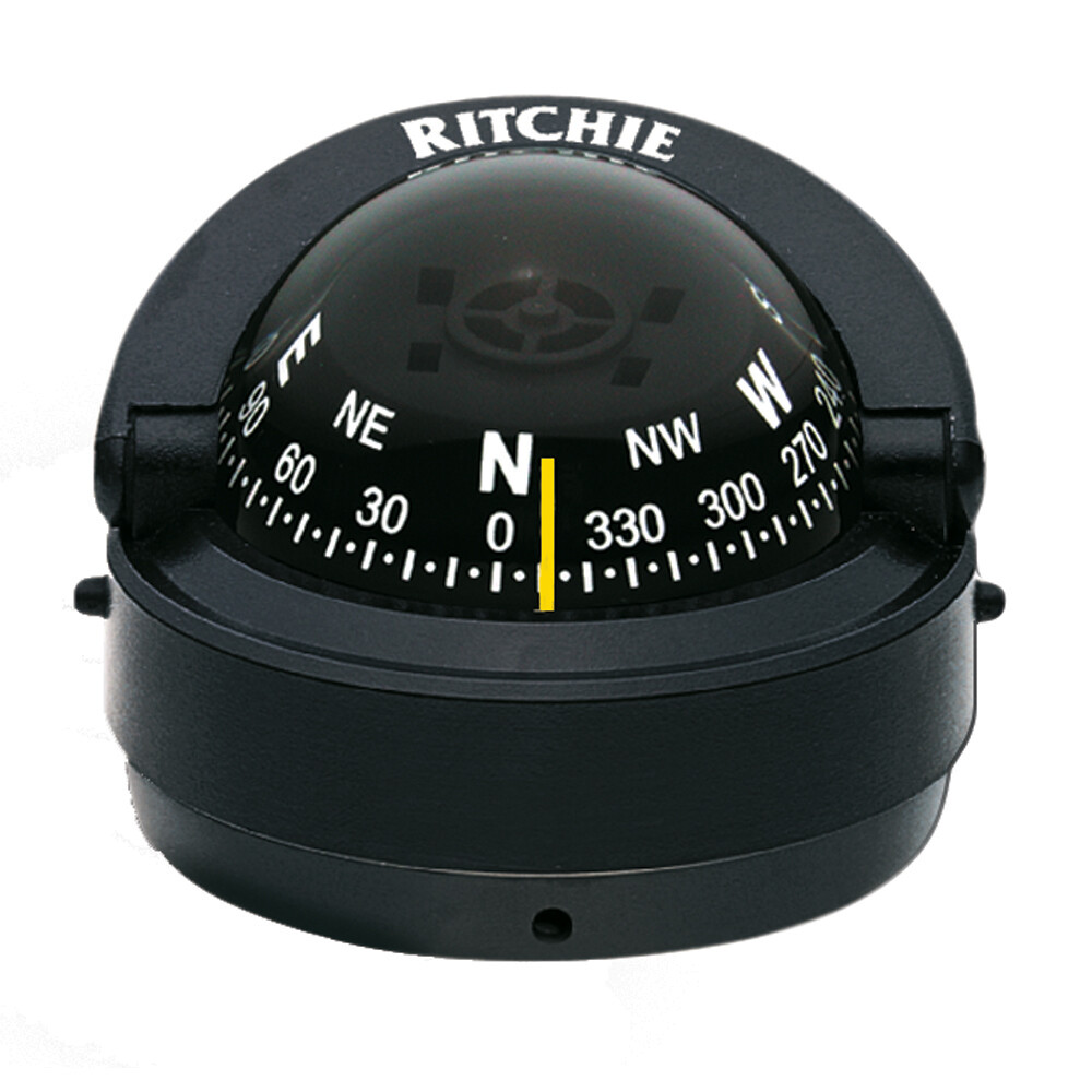 S-53 Ritchie Explorer Compass Surface Mount Black