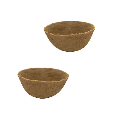 20" x 10" Round Molded Coco Liner - 2 Pack