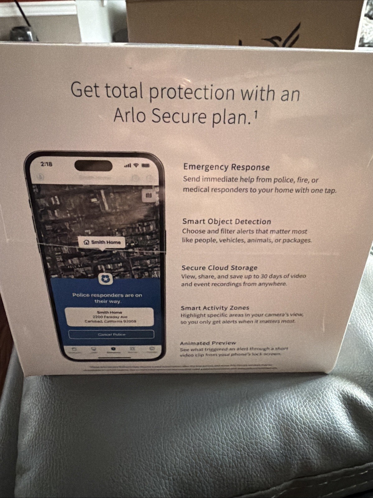 Arlo Pro 5S 2K Spotlight Camera, VMC4360P, 3 Pack, White. New Sealed. Free Ship