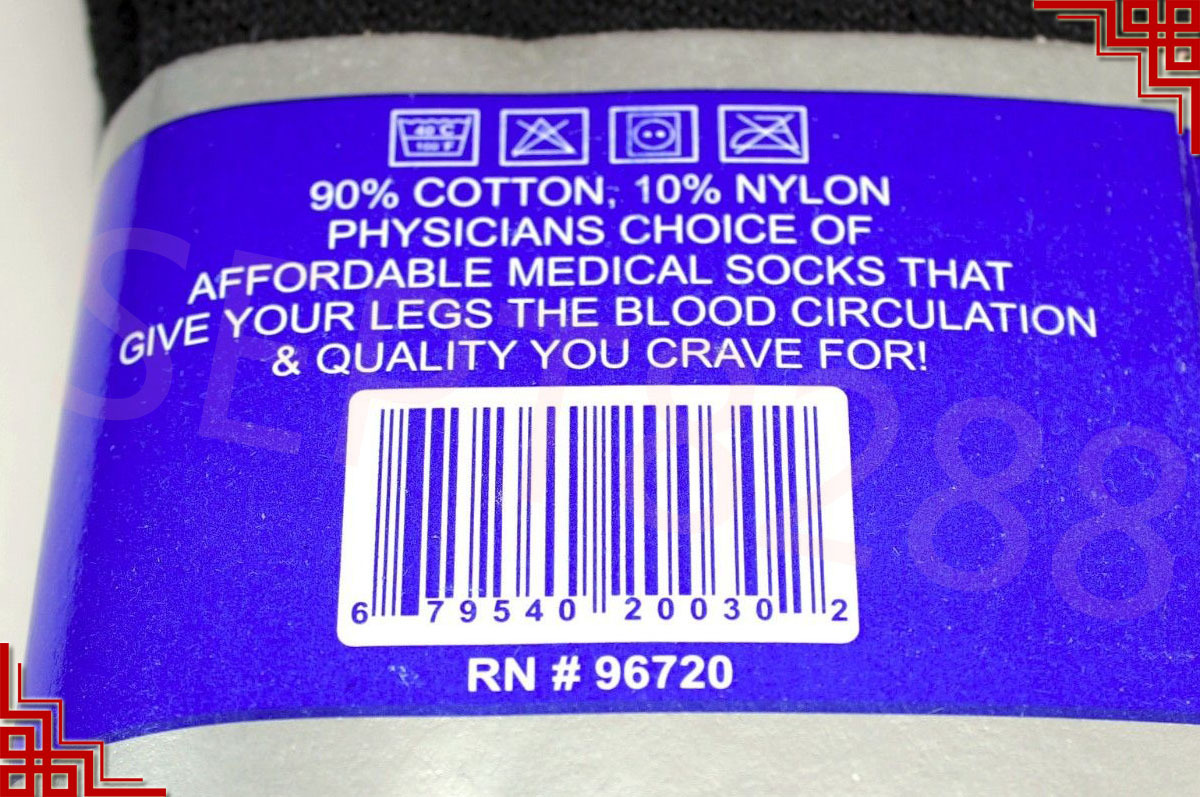 3,6,12 Pairs Diabetic Crew Circulatory Socks Health Mens Cotton 9-11 10-13 13-15