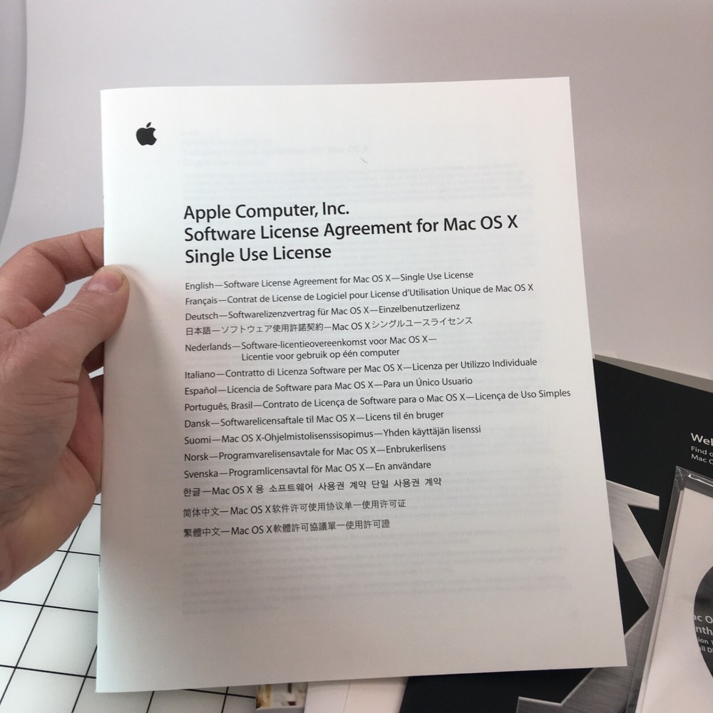 Vtg Apple Macintosh OS X 10.3 Panther Computer Software Mac COMPLETE BOX SET