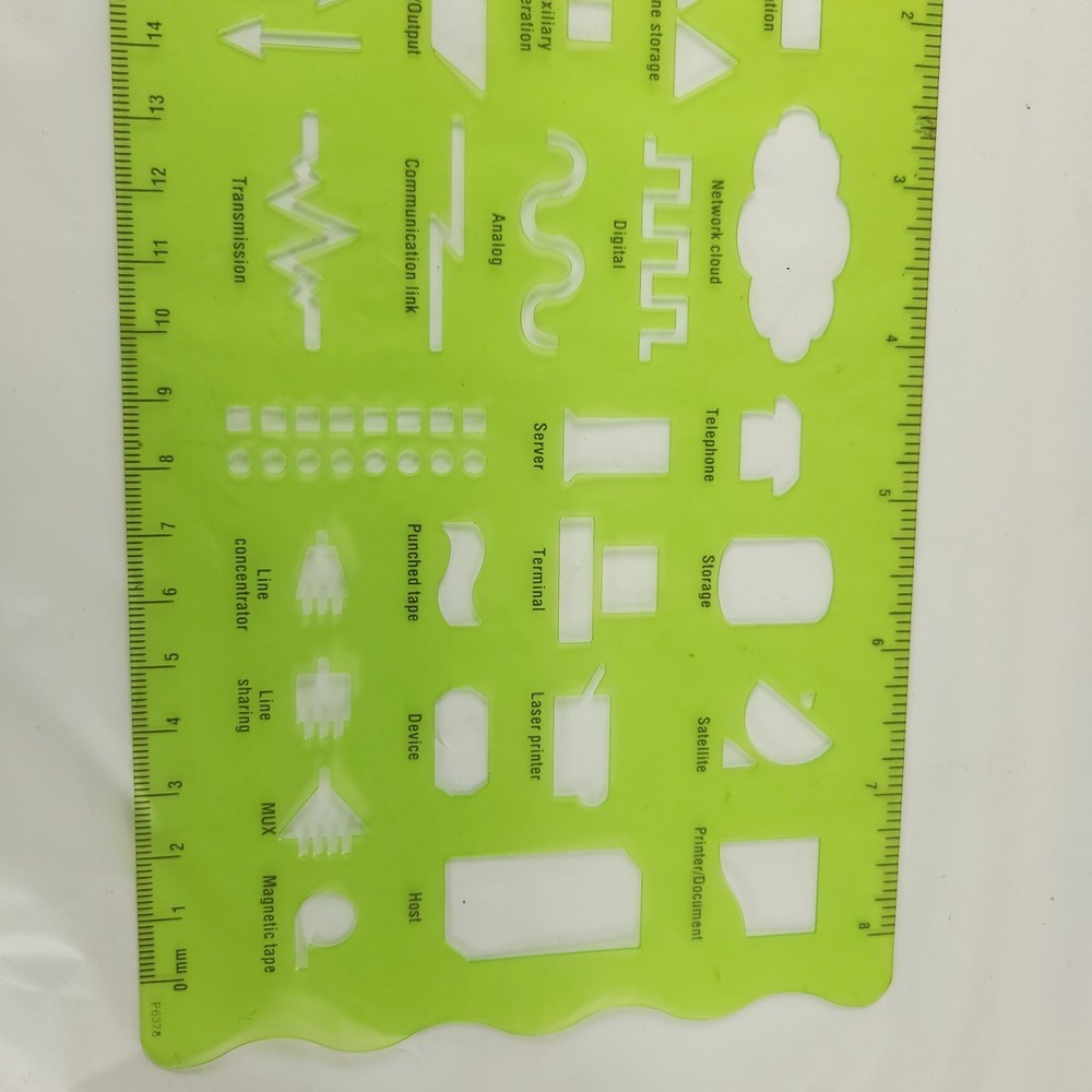 LAN Technology Plastic Networking Template P6378