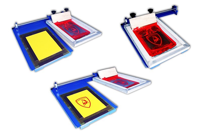 One Color Sliding Screen Printer Universal Two Directions Parallel Movement