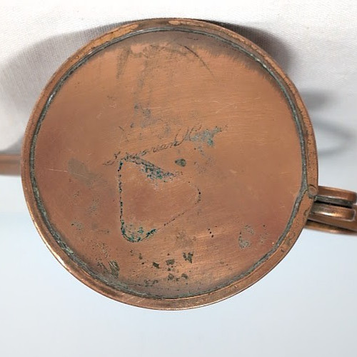 Vintage Gregorian Hand Hammered Solid Copper Watering Can Pitcher Garden Decor
