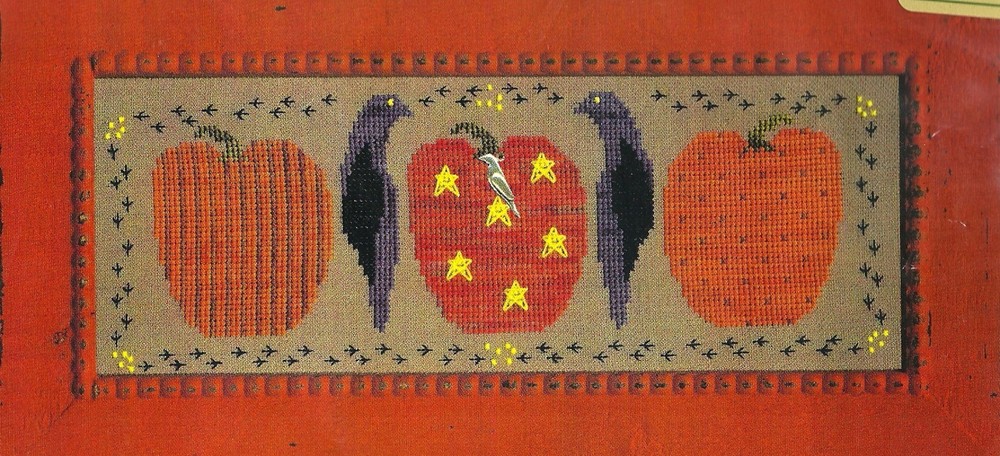 Charland Designs "Pumpkins & Crows" Pattern + Charm