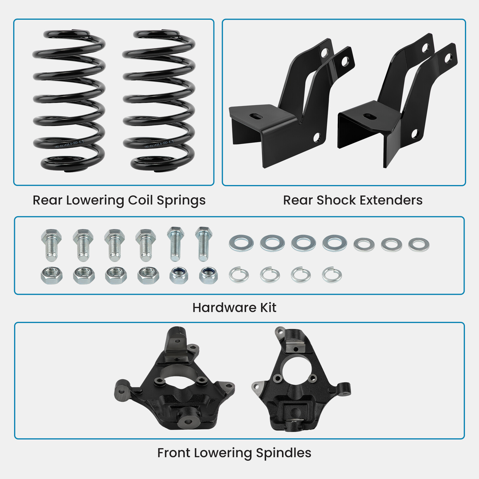 2"/4" Drop Lowering Kit For Chevy Tahoe GMC Yukon Cadillac Escalade 2007-2014