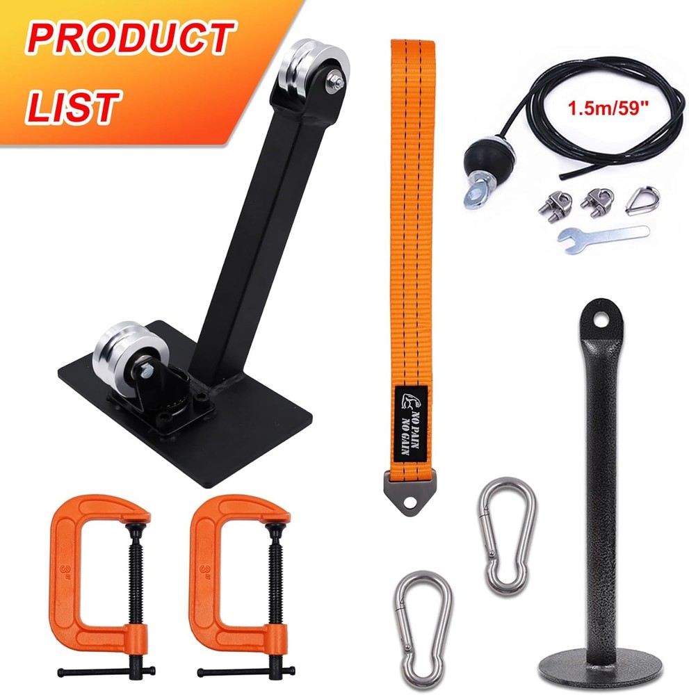 Arm Wrestling Pulley Training System Kit for Table - Professional Forearm and...