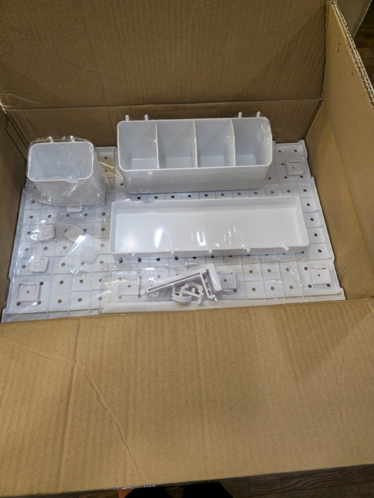 Peg Board Modular Hanging Peg Board Combination Kit with Accessories for Wall.