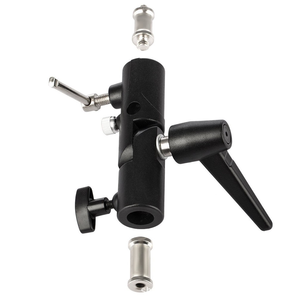 H-Type Camera Flash Bracket Umbrella Softbox Tripod Mount Light Stand Adapter